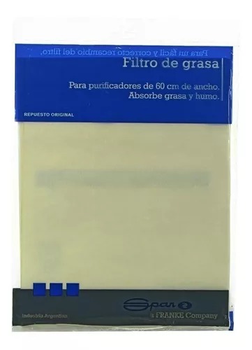 [27707] KIT POR 2 FILTROS DE GRASA PARA PURIFICADORES - SPAR [0261]