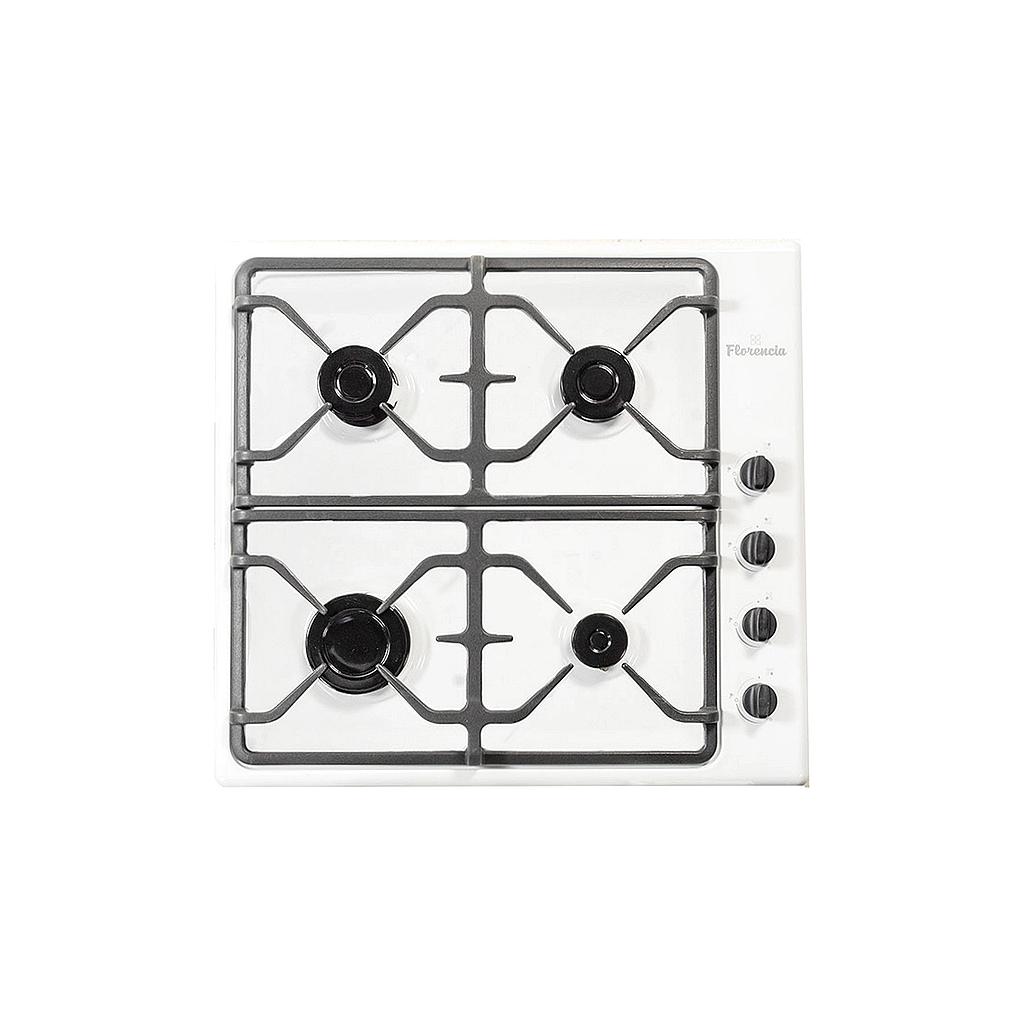 [27813] ANAFE MULTIGAS 4 HORNALLAS CON REJILLAS DE HIERRO - BLANCO - FLORENCIA [FLOR6746B]