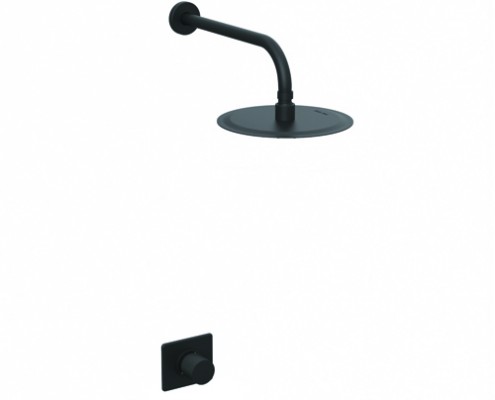 [27851] DUCHA EMBUTIDA MONOCOMANDO SIN TRANSFERENCIA TEXTURE NEGRO - HIDROMET - 10 AÑOS DE GARANTÍA [9804NEGR]