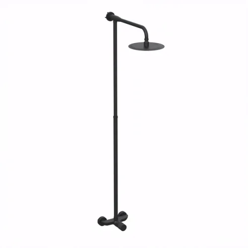 [27856] DUCHA EXTERIOR MONOCOMANDO SIN TRANSFERENCIA CON BARRAL TEXTURE NEGRO - HIDROMET - 10 AÑOS DE GARANTÍA [9891NEGR]