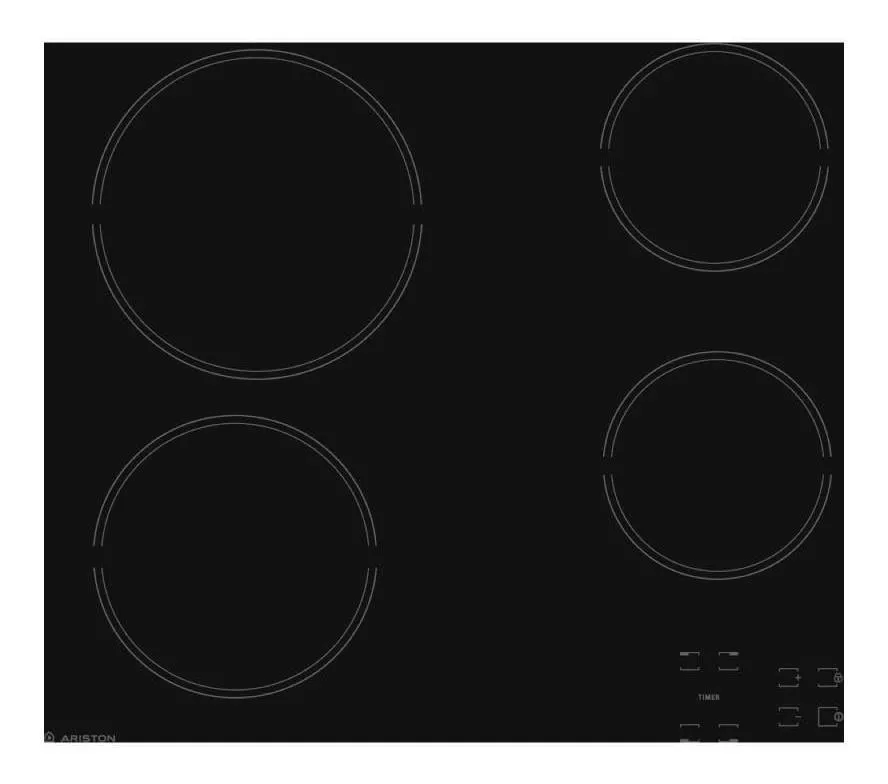 [27900] ANAFE VITROCERAMICO 4 QUEMADORES 60CM - ARISTON - [F104298]