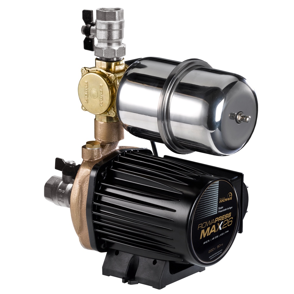 [27917] BOMBA PRESURIZADORA MAX PRESS 26 MONOFASICA - 3 PLANTAS - 3 BAÑOS - ROWA [0005-0265]
