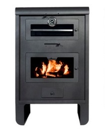 [28124] CALEFACTOR A LEÑA DE PIE PEHUEN 18000 CON HORNO - TROMEN - [01-000-116]