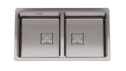 [28356] PILETA DOBLE Q76 A - ACERO 304  - JOHNSON [Q 76 A]