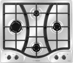 [28596] ANAFE MULTIGAS 4 HORNALLAS CON REJILLAS DE FUNDICIÓN  - EFICIENCIA ENERGÉNITCA A+ - ENCENDIDO AUTOMÁTICO - ACERO INOXIDABLE - ORMAY [TECNO IX]