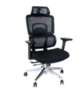 [31736] SILLA DE ESCRITORIO ERGONÓMICA RECLINABLE 180 GIRATORIO NEGRO