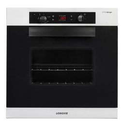 [31765] HORNO MULTIGAS 56LTS - EFICIENCIA ENERGÉTICA: A++ - CON LUZ, TIMER, TERMOSTATO, 5 FUNCIONES Y DOBLE VIDRIO TEMPLADO - 60X60CM - BLANCO - LONGVIE [H6900BT]