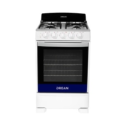 [31869] COCINA MULTIGAS 4 HORNALLAS 56CM - COPETE DE VIDRIO - BLANCO - DREAN [CD5603AB0]