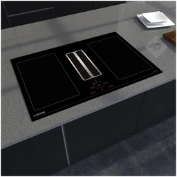 [32160] ANAFE DE INDUCCION DE 4 ZONAS CON EXTRACTOR NEGRO DE 77cm - NODOR [ISN7220BK]