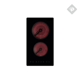 [32164] ANAFE VITROCERAMICO DE 2 ZONAS NEGRO DE 30cm - NODOR [VHN3201BK]