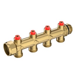 [22016] COLECTOR 2 CIRCUITOS DE 3/4" CON ROSCA DE 1" - MANDADA - CON VALV. DE EQUILIBRO  - R583SY102 GIACOMINI - LNA