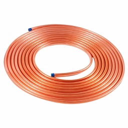 [539] CAÑO DE COBRE FLEXIBLE Ø 1/2" - 0.8MM - ROLLO 15MTS - BRASIL - PRECIO POR MT