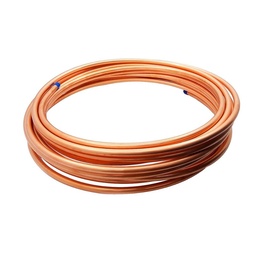 [541] CAÑO DE COBRE FLEXIBLE Ø 3/4"- 0.8MM - ROLLO 15MTS - BRASIL - PRECIO POR MT
