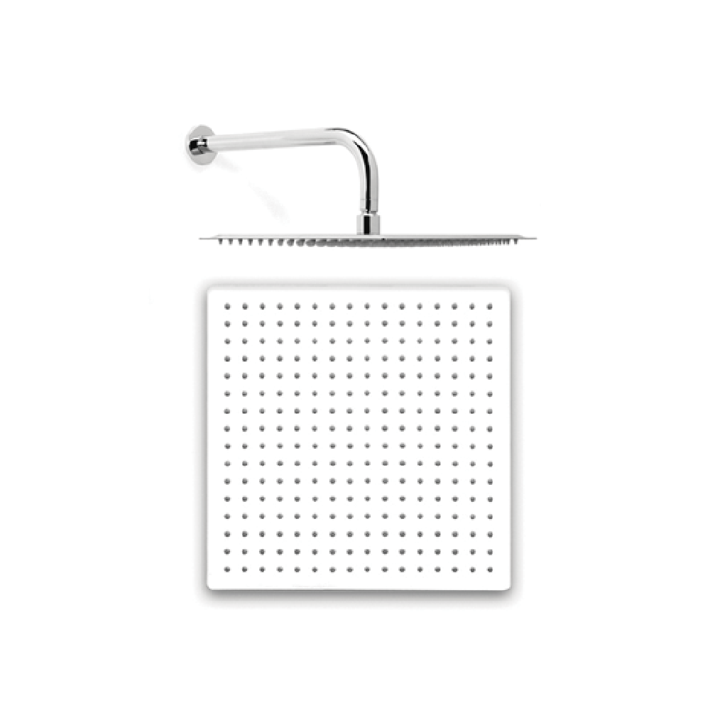 [23542] FLOR DE DUCHA RECTANGULAR 30 Cm PARED SLIM PIAZZA - ANTICALCAREA - 5 AÑOS DE GARANTIA