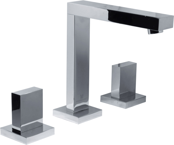 [23713] GRIFERÍA LAVATORIO BICOMANDO BLOCK UP CROMO - HIDROMET - 10 AÑOS DE GARANTÍA [34001CRCR]