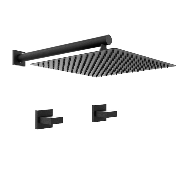 [23724] GRIFERÍA DUCHA BICOMANDO SIN TRANSFERENCIA BLOCK UP NEGRO - HIDROMET - 10 AÑOS DE GARANTÍA [34004NEGR]