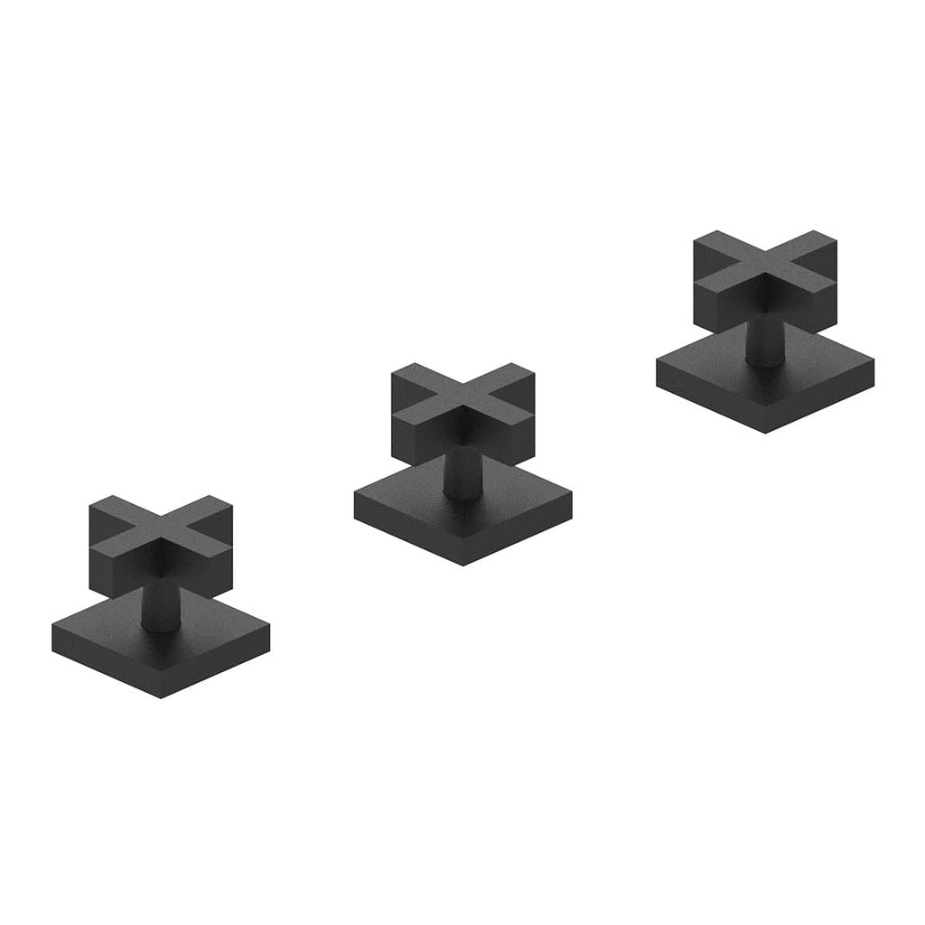 [23756] GRIFERÍA BIDET BICOMANDO BLOCK CRUZ NEGRO - HIDROMET - 10 AÑOS DE GARANTÍA [03402NEGR]