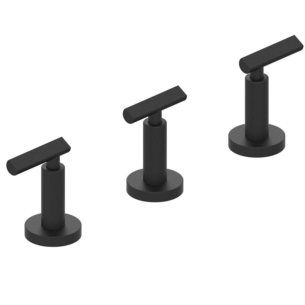 [23840] GRIFERÍA BIDET BICOMANDO FLAT LEVER NEGRO - HIDROMET - 10 AÑOS DE GARANTÍA [84107NEGR]