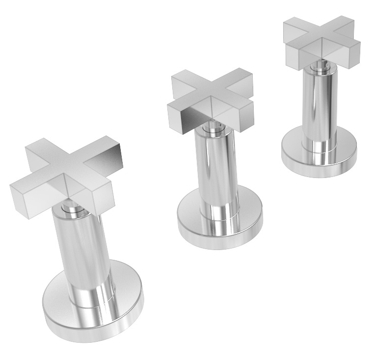 [23886] GRIFERÍA BIDET BICOMANDO LOOK CRUZ CROMO - HIDROMET - 10 AÑOS DE GARANTÍA [31102CRCR]