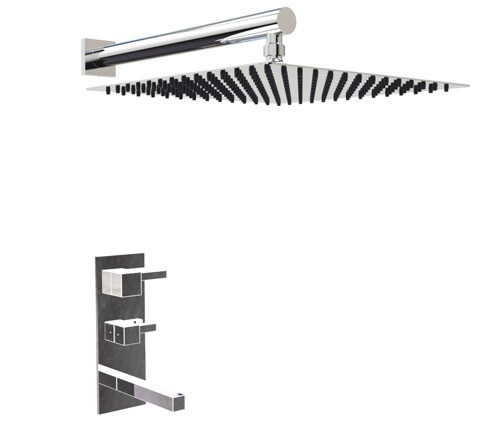 [24092] GRIFERÍA DUCHA MONOCOMANDO CON TRANSFERENCIA ONE BLOCK CROMO - HIDROMET - 10 AÑOS DE GARANTÍA [3503CRCR]