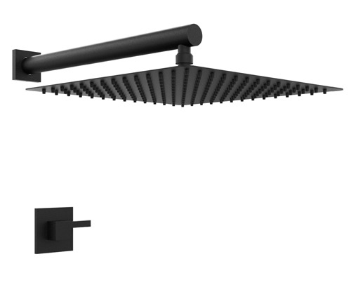 [24102] GRIFERÍA DUCHA MONOCOMANDO SIN TRANSFERENCIA ONE BLOCK NEGRO - HIDROMET - 10 AÑOS DE GARANTÍA [3504NEGR]
