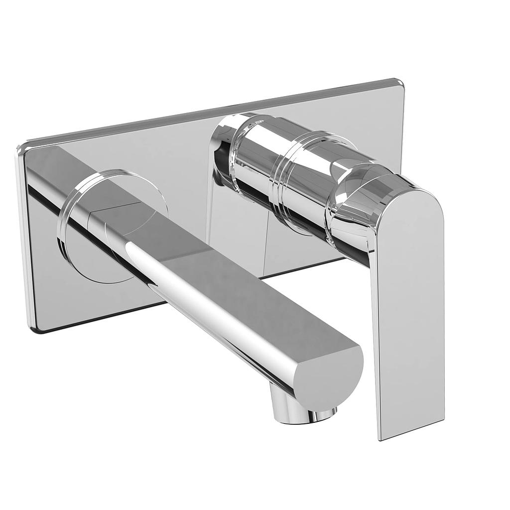 [24168] GRIFERÍA LAVATORIO DE PARED MONOCOMANDO RAPTOR CROMO - HIDROMET - 10 AÑOS DE GARANTÍA [9480CRCR]