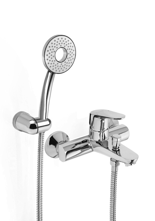 [24219] GRIFERÍA MONOCOMANDO DOT DUCHA EXTERIOR CON TRANSFERENCIA CROMO PIAZZA [10108] [DISCONTINUO]
