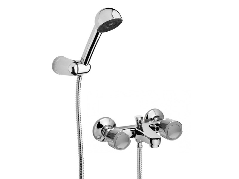 [24303] GRIFERÍA BICOMANDO CONVENCIONAL VIVA CROMO DUCHA EXTERIOR CON TRANSFERENCIA CROMO HYDROS [1705211]