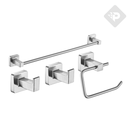 [24390] ACCESORIO CUBE SET 4 PIEZAS - NICKEL  PIAZZA [73028NK]