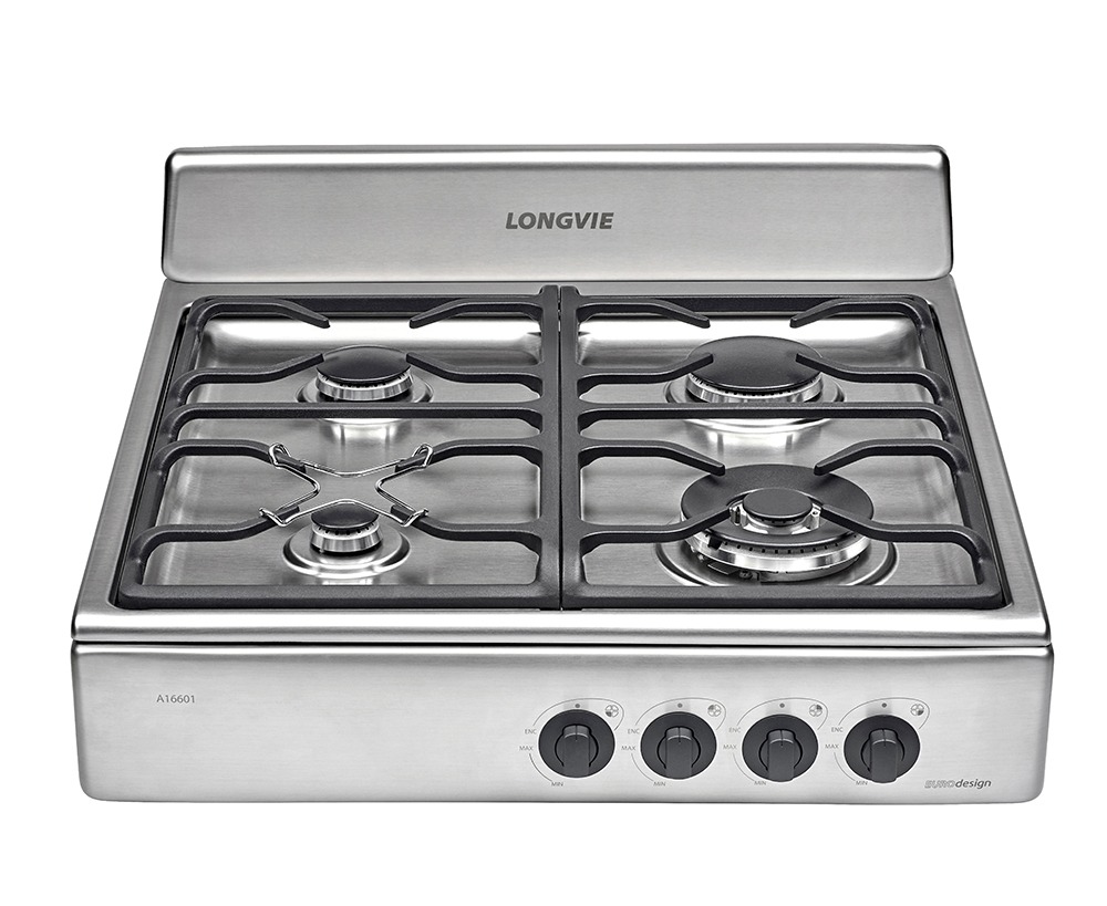 [25609] ANAFE STD - EMPOTRABLE A GAS  60CM - INOXIDABLE - EFICIENCIA A -  LONGVIE [A16601X]