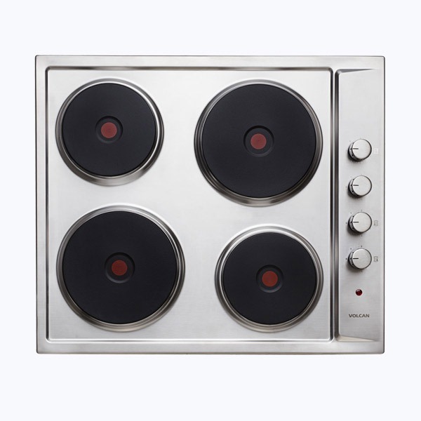 [25890] ANAFE ELECTRICO 4 HORNALLAS - ACERO INOXIDABLE - VOLCAN [EF4AEV]